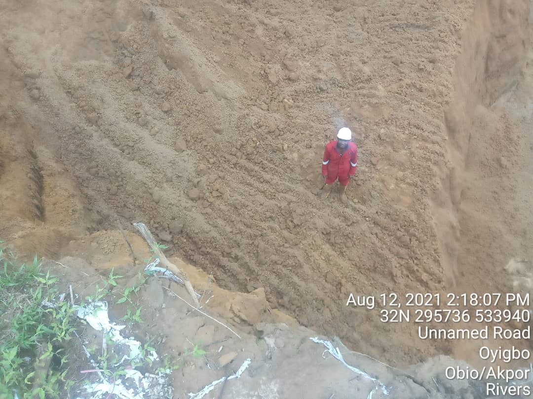 Pit excavation progress assessment